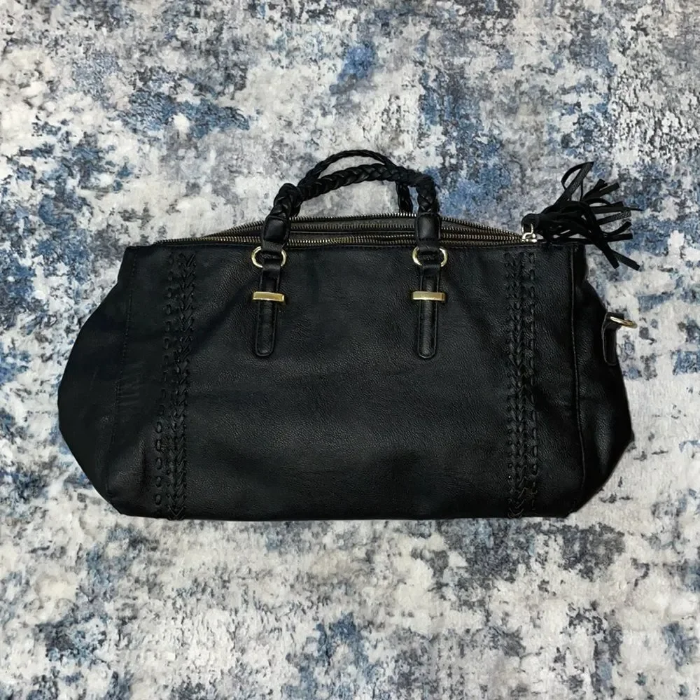 Black Olivia + Joy Bag Tassel Duffle Bag - Picture 2 of 5